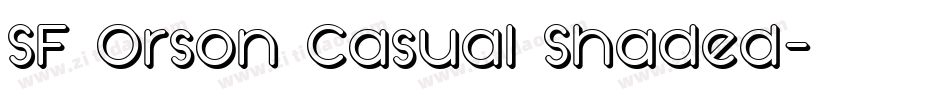 SF Orson Casual Shaded字体转换